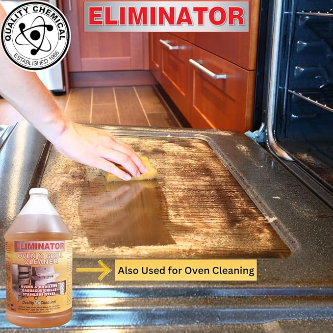 Quality Chemical Oven Cleaner & Grill Cleaner - Heavy-Duty/Fast Acting & Easy to Use/Degreaser/Heavy Duty Oven Cleaner/Best Oven Cleaner/Made in USA - 5 Gallon Pail