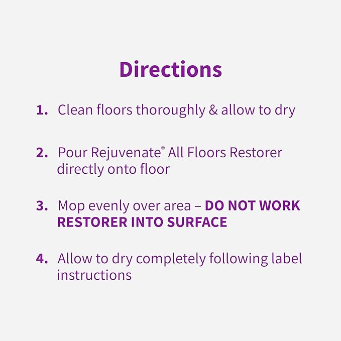 Rejuvenate All Floors Restorer Fills Scratches, Shines And Protects All Floor Types, Including Hardwood, Laminate, Vinyl And Tile, 1 Gallon