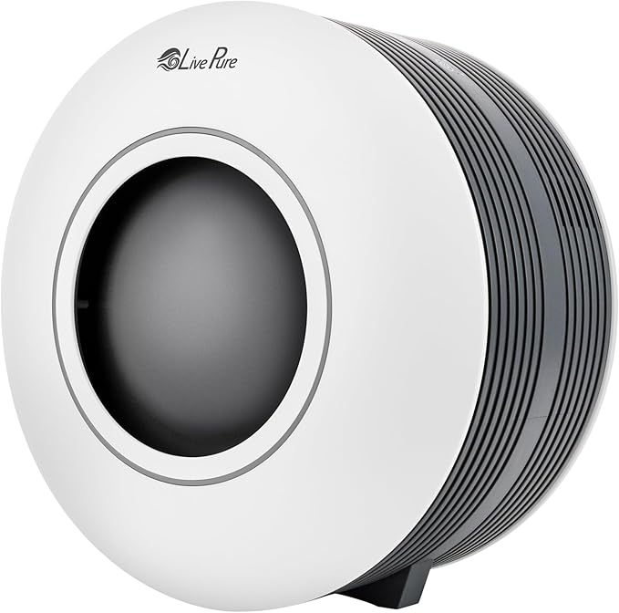 LivePure Capri Series Tabletop Air Purifier, White