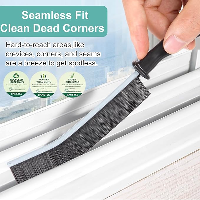 Crevice Cleaning Brush，Hard-Bristled Grout Brush，2024 New Multifunctional Gap Cleaning Brush Tool，Dead Corners Brushes for Bathroom Kitchen Tiles Window Door Slots，5pcs