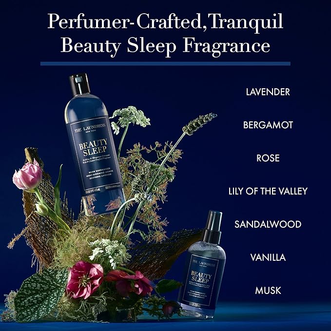 The Laundress Beauty Sleep Fabric-Spray, Wrinkle Release & Pillow Spray, Fabric Refresher, Upholstery and Linen Spray, Tranquil Comforting Inspired Scent, 8 Fl Oz, (Pack of 2)