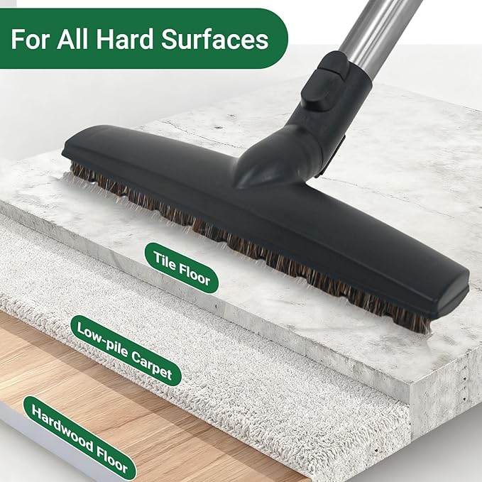EZ SPARES Replacement of SBB Parquet Anti-Collision Smooth Floor Brush with Horsehair for Miele Vacuum Cleaner 35mm 1 3/8"