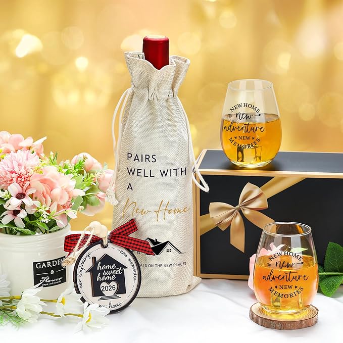 House Warming Gifts New Home Gift Ideas Cool Housewarming Gift Baskets for Women Men Couple New Apartment Closing Gifts for Home Buyers Unique Housewarming Presents for Homeowner First House Presents