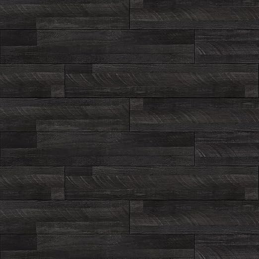 CRE8TIVE 24-Pack Dark Grey Wood Plank Vinyl Peel and Stick Floor Tile - Waterproof 6"x36" Self Adhesive Flooring for Bathroom, Kitchen, Bedroom - Temporary Wood Look
