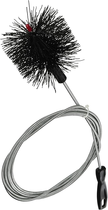 Brushtech Dryer Vent Cleaning Brush - 10-Foot Flexible Duct Cleaning Tool with Non-Kinking Spring for Lint Removal, Improved Airflow, Safer Dryers - Made in The USA, House Maintenance Supplies