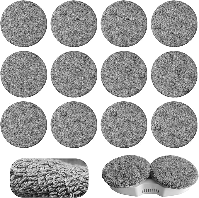 FMART Microfiber Cleaning Clothes Window Cleaner Robot T9PRO/T10PRO/T11, Reusable, Machine Washable, Replacement Set, 12pcs