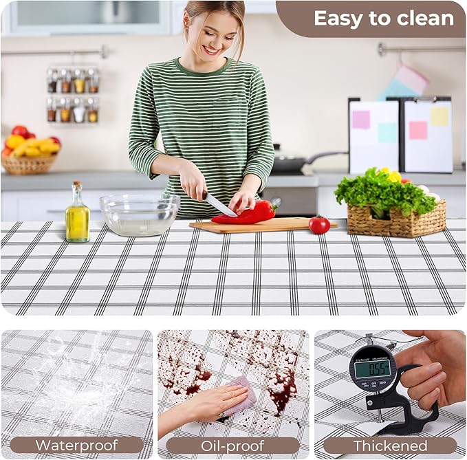Coavas Extra Grip Thickened Shelf and Drawer Liner - Non-Adhesive Non-Slip Waterproof Mats for Kitchen Cabinets, Drawers, Shelves, Dresser & Cupboard, Easy Cut DIY (Stripe, 12IN x 10FT)