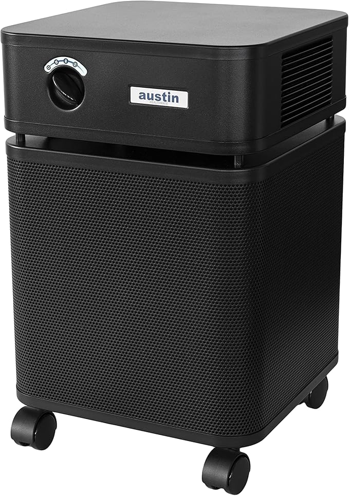 Austin Air HealthMate Standard Air Purifier, Black - Advanced 4- Stage Filtration Air Purifiers For Home with Activated Carbon & Zeolite - Ideal as Air Purifiers for Bedroom, Model B400