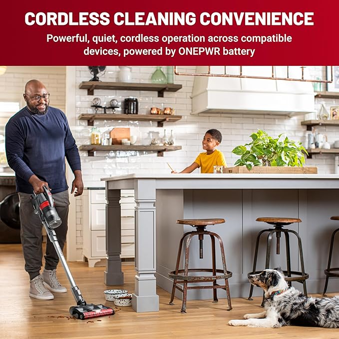 Hoover ONEPWR WindTunnel Emerge Pet+ Cordless Stick Vacuum Cleaner, Lightweight Stick Vac, Powerful and Quiet Cleaning, Self Standing, No Wall Mount Required, Cordless Vacuum Cleaners for Home Use