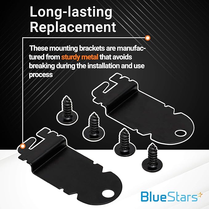 BlueStars 8212560 & 8269145 Dishwasher Side Mounting Bracket Kit with Screws Enhanced - Compatible with KitchenAid Whirlpool Kenmore Maytag Amana Jenn-Air Dishwashers - Easy to Install