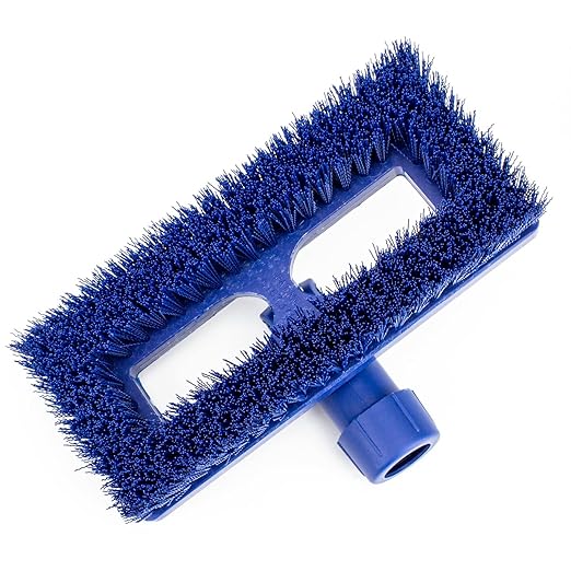 SPARTA 3638831EC14 Polyester Rectangle Scrub Brush, Floor Brush, Cleaning Brush With Swivel Head For Cleaning, 8 Inches, Blue