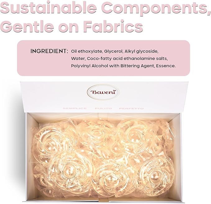 Luxury Laundry Detergent Packs – 60 Loads | Plant-Based, Plastic-Free, SLS-Free, Vegan, HE Compatible | Premium Eco Friendly Detergent, Light Natural Rose Scent | American Made