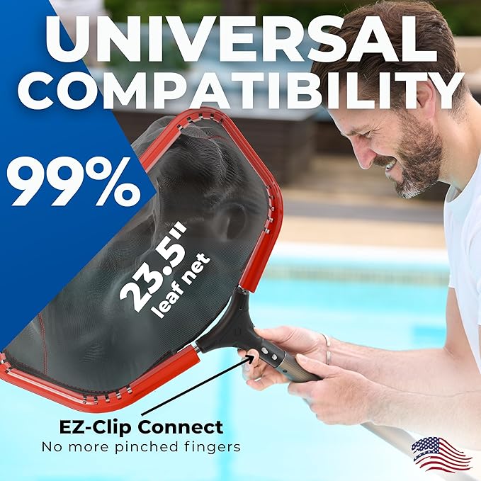 ProTuff PRO Ultimate Silt & Leaf Rake Bundle - 490 Promise Unlimited & Unconditional Replacements - 2-Items: 23" Medium & 17" Fine Mesh Pool Cleaner for Sand, Silt, Pollen, Leaves & Twigs