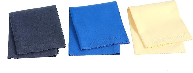 MusicNomad Microfiber Polishing Cloth-3 Pack (MN203)