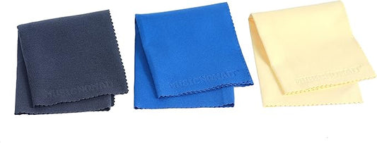 MusicNomad Microfiber Polishing Cloth-3 Pack (MN203)