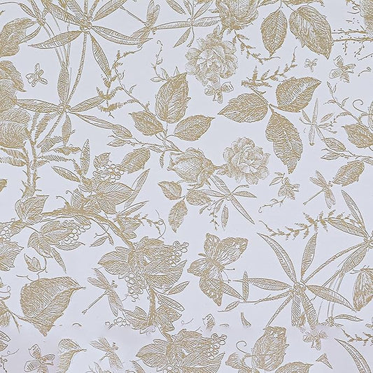 Drawer Liner Contact Paper for Dresser Peel and Stick Wallpaper Sketched Design 15.7x1000in Self Adhesive Removable Champagne Maroon Rose Floral Butterfly Vintage Cabinet Shelf Renter Friendly