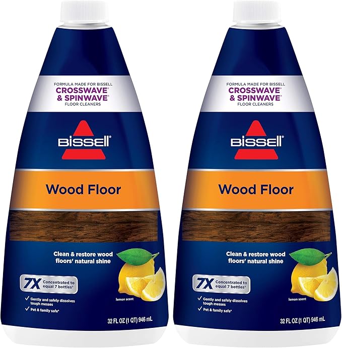 Bissell Crosswave Wood Floor Cleaning Formula, 32 oz. 1929, 32 Fl Oz (Pack of 2), RED