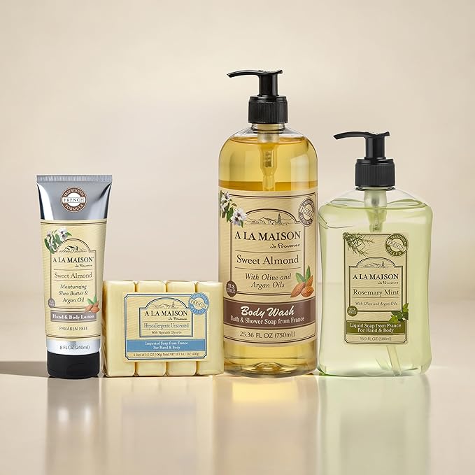 A LA MAISON de Provence Liquid Soap, Rosemary Mint, 16.9 Ounce (Pack of 3), white (654327)