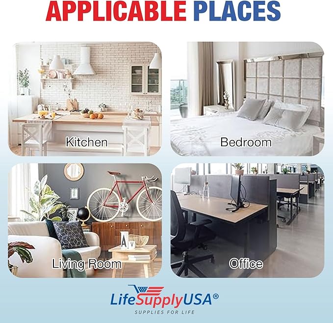 True HEPA Filter Replacement Compatible With PuroAir 240 Purifier by LifeSupplyUSA (4-Pack)