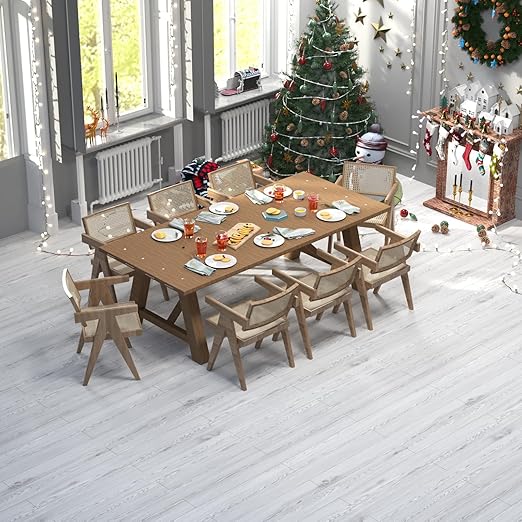 Oxdigi Peel and Stick Vinyl Flooring Roll 23"x 196"/32 Sq.Ft, Thicken Self Adhesive Vinyl Floor Tiles Wood Plank Flooring Waterproof Wear-resistant for any Room, Easy DIY Floor Coverings, White-Washed