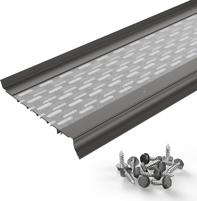 Micromesh 5 inch Gutter Guards Leaf Protection, 100 Feet Teretone, Stainless Steel Mesh, Aluminum Gutter Covers, Contractor Grade Gutter Guard from Manufacturer
