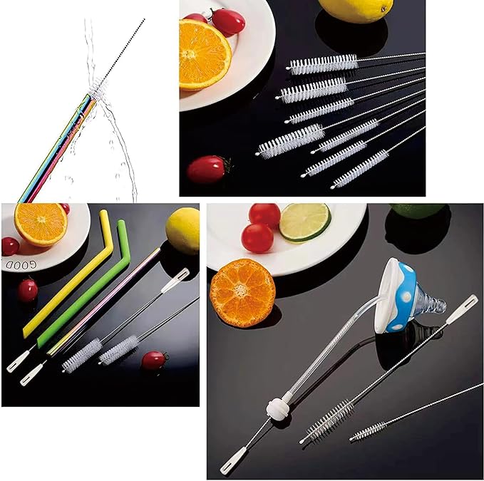 Straw Cleaner Brush Bottle Brush Cleaning Brush Straw Brushes for Cleaning Straws Set 10 Pack, 9.5Inch