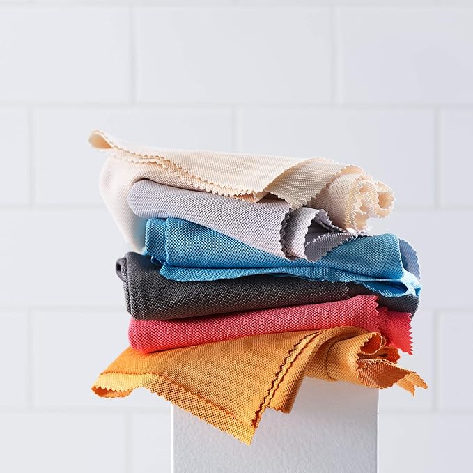 E-Cloth Glass & Polishing Cloths, Premium Microfiber Glass Cleaner, Great for Windows, Glass and Mirrors, Washable and Reusable, 100 Wash Guarantee, Assorted Colors, 1 Pack