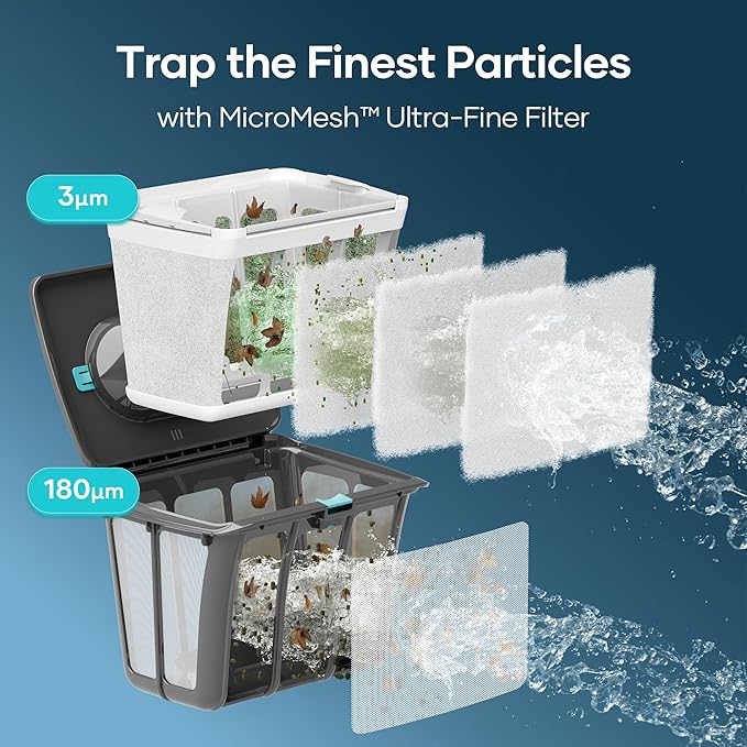 (2025 Upgrade) Aiper Scuba S1 Robotic Pool Cleaner, Wall & Waterline Cleaning, Double Filtration, Extended 180-Min Battery Life, Smart Navigation, App Support, OTA Upgrade (Renewed)