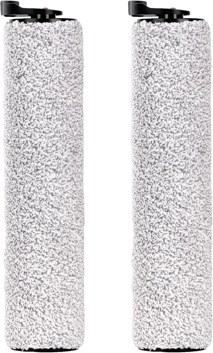 (2 Pack) Rollers Brush Replacement Compatible With Tineco iFloor 3/ Floor One S3/ iFloor 2 Cordless Wet Dry Vacuum Cleaner Mop, Replacement Parts Accessory Kit, 2 Main Brushes