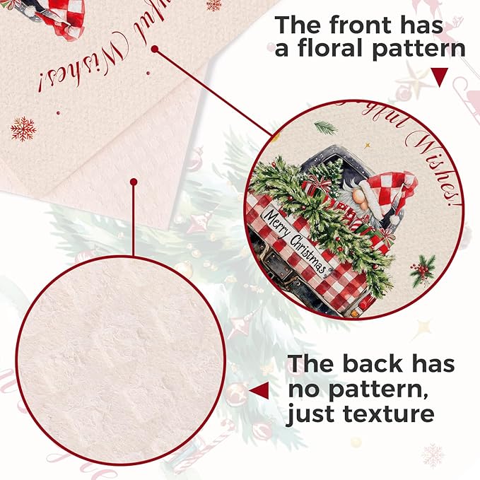10PCS Swedish Dishcloths for Kitchen, Reusable Dish Rags for Washing Dishes with Clips, Non-Scratch Kitchen Towels and Dishcloths Sets, Washable Swedish Dish Cloths, No Odor(Christmas)