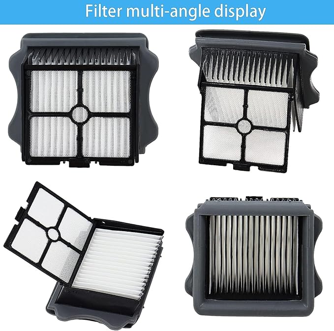 【for ONE S5 Blue】【for ONE S5 Pro 2】Roller Brush and Filters for Tineco Floor ONE S5 /Floor One S5 Pro Cordless Wet Dry Vacuum Cleaner, Replacement Parts Include 2 Brush Rollers,4 Filters