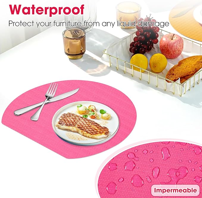 Drawer and Shelf Liner, Non-Slip Kitchen Cabinet Liners Non-Adhesive Thick Strong Grip Waterproof Washable Mats Protect Dresser Shelves Cupboard Bathroom Cabinets, Fuchsia, 18 in X 20 FT