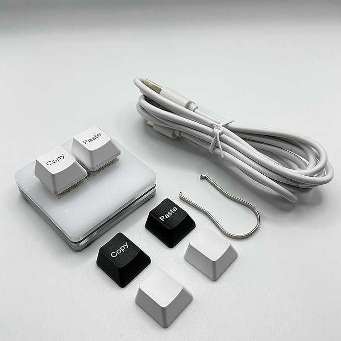 Copy and Paste 2-Key Keyboard SAYO OSU Keypad Hotswap One Handed Mechanical Gaming Keyboard Cherry Switch RGB Backlit Mini USB Keypad for macros or Rhythm Games