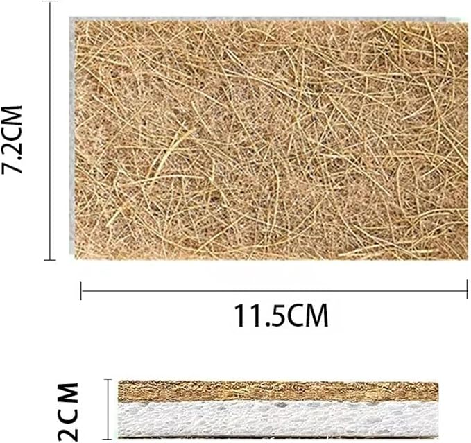 Coconut Fiber Sponges – Natural & Biodegradable. 100% Eco-Friendly