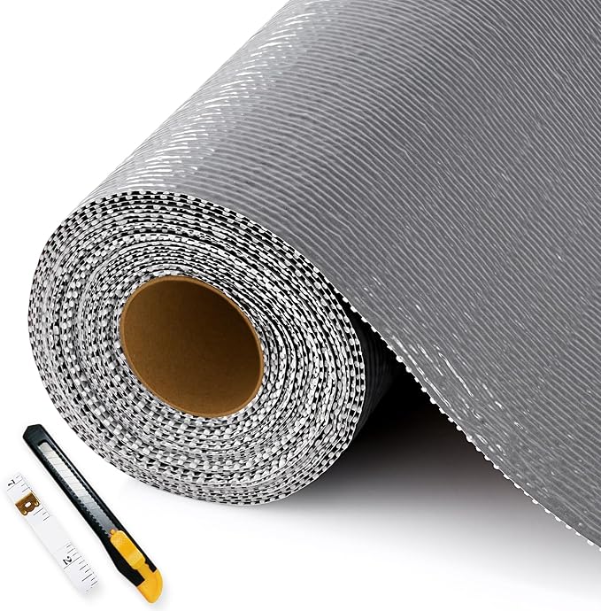 Shelf Liners for Kitchen Cabinets Non-Adhesive, Non-Slip Thickened Shelf Paper Waterproof Washable for Drawer Dresser Pantry Shelve Bathroom Protector Liner