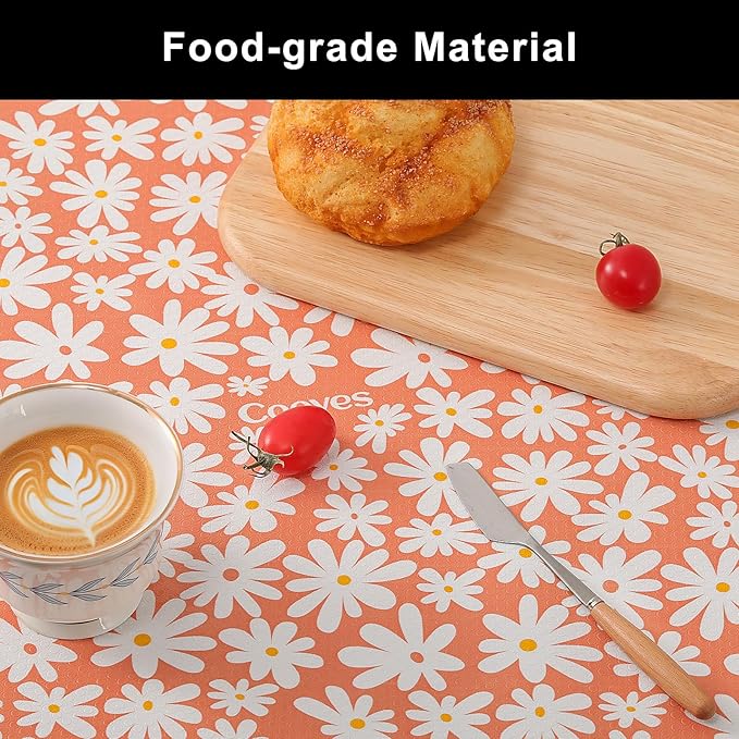 Cooyes Shelf Liner – Premium Non-Adhesive Cabinet & Drawer Liner for Kitchen – Waterproof Shelf Paper with Modern Pattern – Durable EVA Cabinet Mat – Easy to Cut （24" W x 240" L）