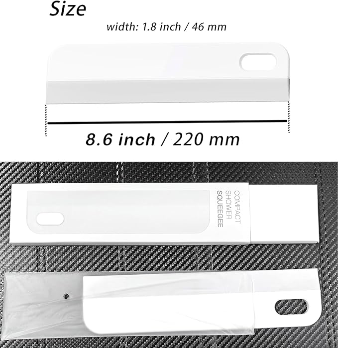 Mini Soft Rubber Window Squeegee Window Scrubber Scraper Glass Cleaning Squeegee Tool for Glass,Shower Door,Mirrors,Bathroom,Kitchen Countertops,Car Windshield
