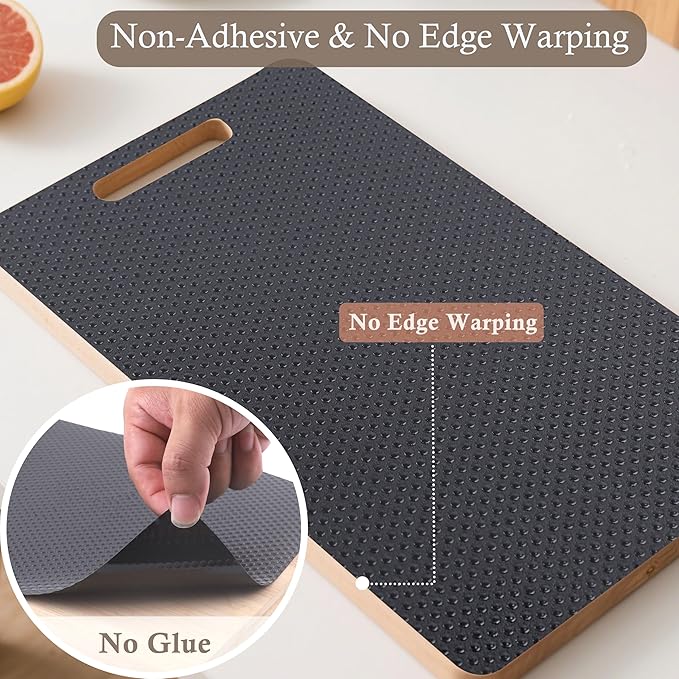 Shelf Liner for Kitchen Cabinet 20 Inch Wide X 20 Ft Non-Slip Drawer Mat Waterproof & Oil-Proof Cabinet Mat for Cupboard Pantry Bedroom Home Non Adhesive Refrigerator Shelf Liner (Black)