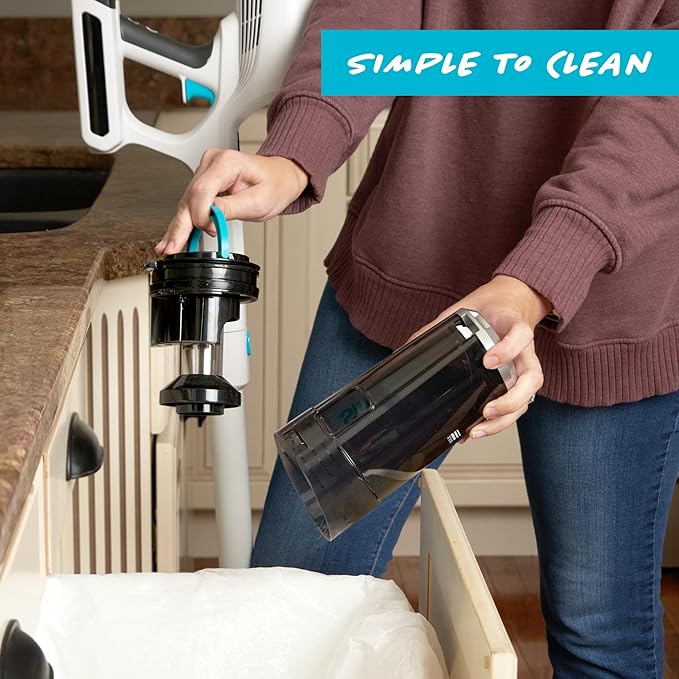 Simplicity Vacuums S67 Bundle, Stick Cordless Vacuum Cleaner and SF67 HEPA Media Filter Set, Powerful on Hardwood Floor and Carpet, Rechargeable Lightweight Cleaner for Home, Pet Hair