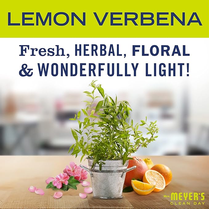 MRS. MEYER'S Clean Day Vinegar Gel Cleaner, Lemon Verbena (12 Fl Oz, Pack of 1)