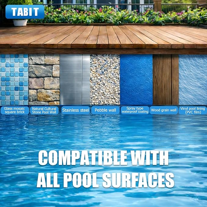 Chlorine Tablets 3 inch 10 Pounds, TABIT Swimming Pool Long Lasting Chlorinating Tablets, Slow Dissolving, Tri-Chlor for Swim Pool, Hot Tubs, Spa
