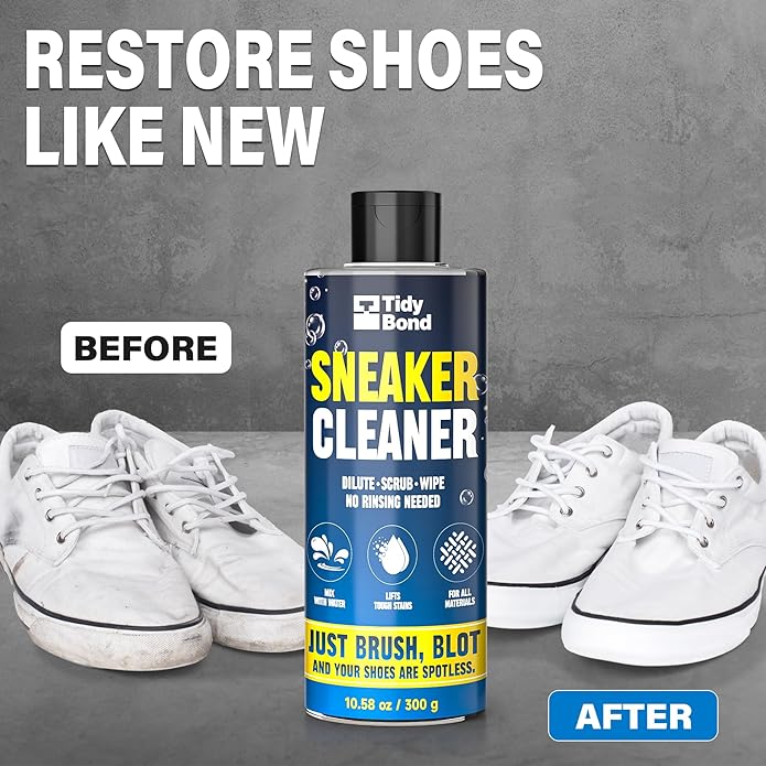 Shoe Cleaner Kit – 10.6oz Premium Shoe Cleaning Set with Brushes & Microfiber Towel, Sneaker Cleaner for White Shoes, Boots, Leather, Suede, Canvas, Mesh, PU & Fabric