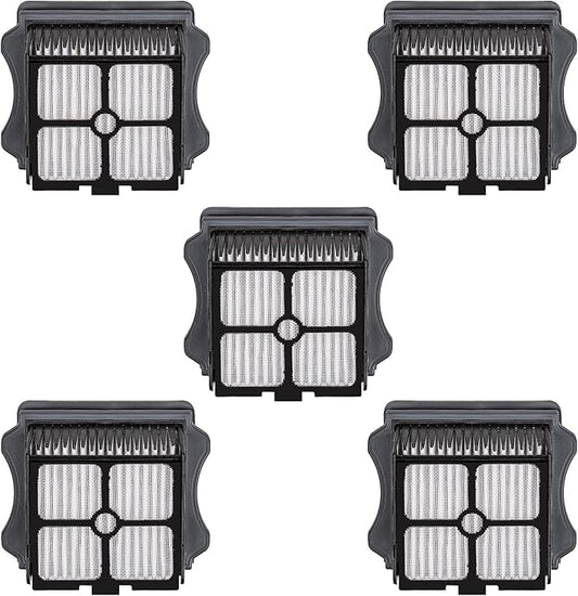 (5 Pack) HEPA Filters Compatible With Tineco iFloor 3/ Floor One S3/ One S5/ One S5 Pro 2, Wet Dry Vacuum Cleaner Filter, Replacement Parts 5 Filters (Note: Not applicable to Floor ONE S5 Combo)