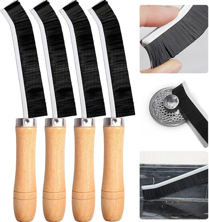 4Pcs Hard Bristle Crevice Cleaning Brush,2023 New Multifunctional Crevice Gaps Cleaning Brush, Bathroom Crevice Gapss Cleaning Brush,Crevice Cleaning Tool for Window Rails, Bathroom