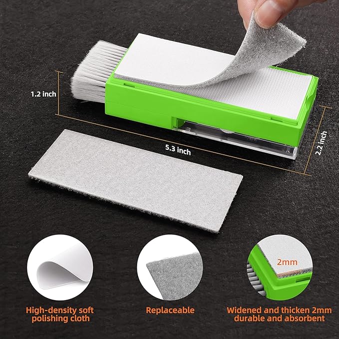 Laptop Screen Keyboard Cleaner Kit, All in 1 Electronics Cleaning Tool for MacBook iPad iPhone Pro Cell Phone, Brush Tool for Tablet, Computer, PC Monitor,TV Camera Lens with Patent, Green