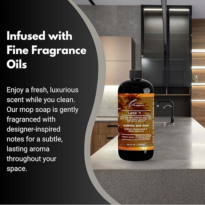 Luxury Floor Cleaner, Scented Mop Soap Concentrate | Hard Floor Cleaner for Tile, Vinyl, Laminate, LVP & Sealed Hardwood | Low-Foam, Streak-Free | 36 oz 71