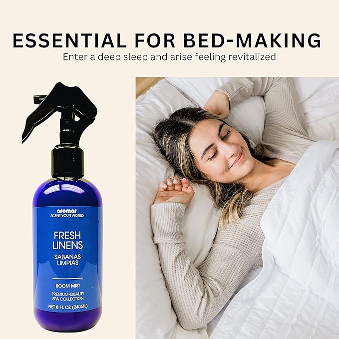 Aromar Essential Room Mist and Fabric Spray with Natural Freshener Aromatherapy for a Fresh and Rejuvenated Home 8 oz Midnight Lover