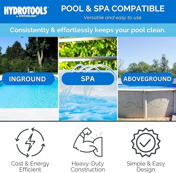 SWIMLINE HYDROTOOLS Smart Chlorine Floater Dispenser for Above Ground & Inground Pools Spas W/Thermometer | Tablet Refill Indicator & Tongs | Large Adjustable Floating 3-Inch Chlorine Bromine Tabs