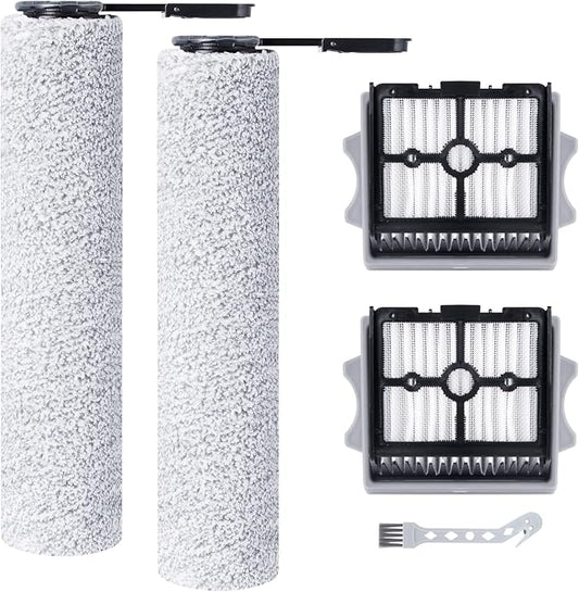 Roller Brush and HEPA Filter for Tineco Floor One Stretch S6/S7 Stretch Ultra/S7 Stretch Steam/i6 Stretch/i5 Stretch/S9 Artist steam/S9 Artist Pro Cordless Wet Dry Vacuum Cleaner Replacement Parts