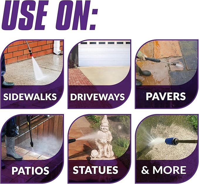 Simple Green Oxy Solve Concrete and Driveway Pressure Washer Cleaner, Purple, Unscented, 128 Fl.Oz